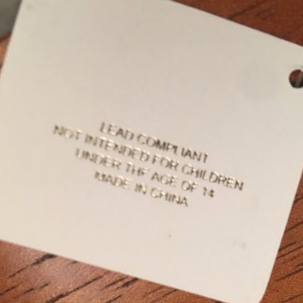 Set of 2 faux turquoise bracelet w/rhinestones - Picture 4 of 4